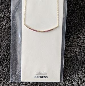 *NWT* Multi colored stone cubic zirconia necklace